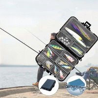 ​​2 Pack Mini Tackle Boxes​​ Small Plastic Organizer for Fishing Lures & Terminal Tackle Portable Storage Cases