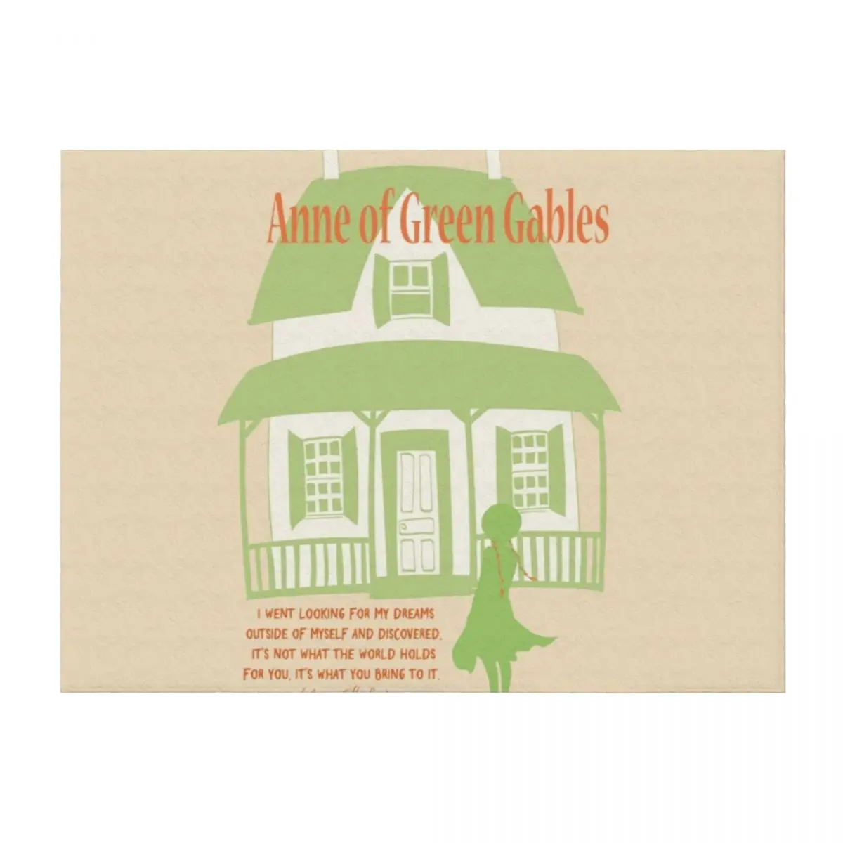 

Anne of green gables Anne Shirley lm montgomery quote Book Lover gift for teacher Best friend poster art print Throw Blanket