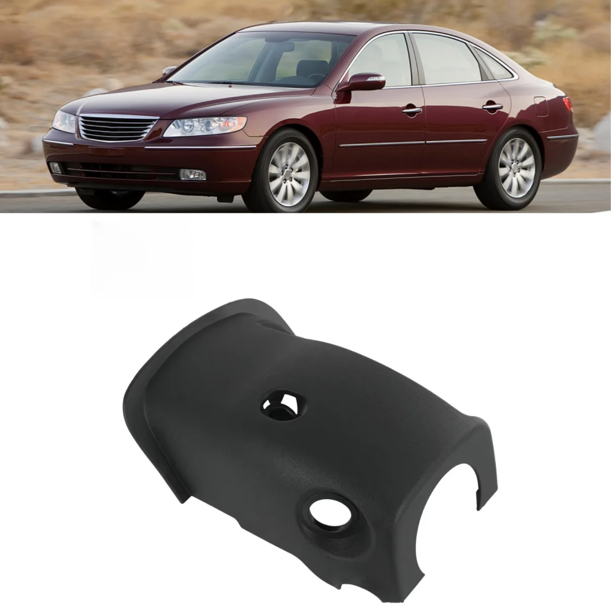 

Нижняя рамка рулевой колонки автомобиля 84855-D9000 для Kia Sportage 2016-2022, черная нижняя накладка рулевой колонки из АБС-пластика, автомобильные аксессуары