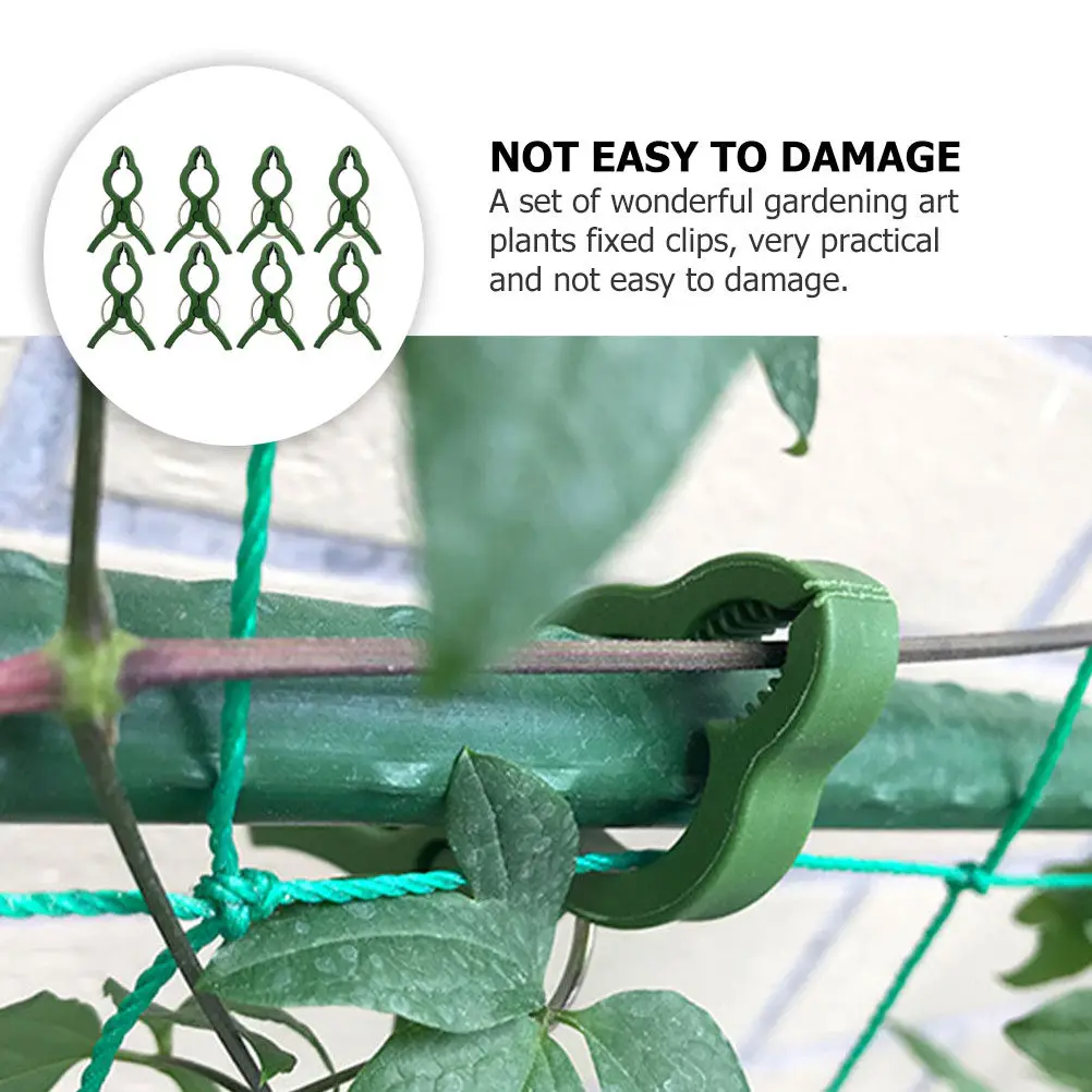 25Pcs Orchid Clips Plants Fixed Plastic Clips Gardening Art Garden Fixed Clamps Potted Plant Support Holders Garden Fixing Clip