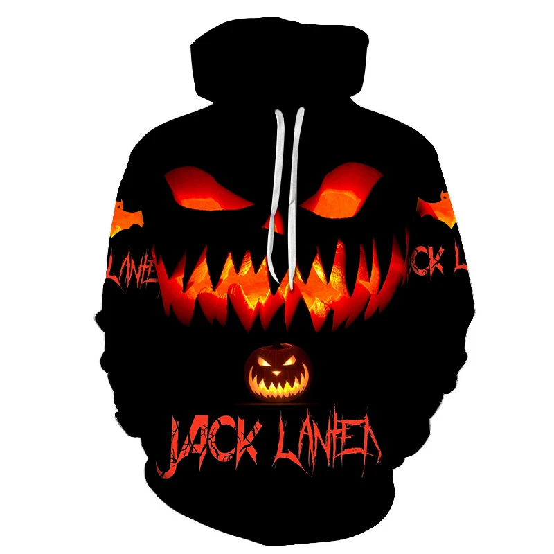 2023 Halloween Pattern 3D Printing Hoodie Men's Before Christmas Fashion Nightmare Horror Casual Hoodie Sweatshirt Clothes