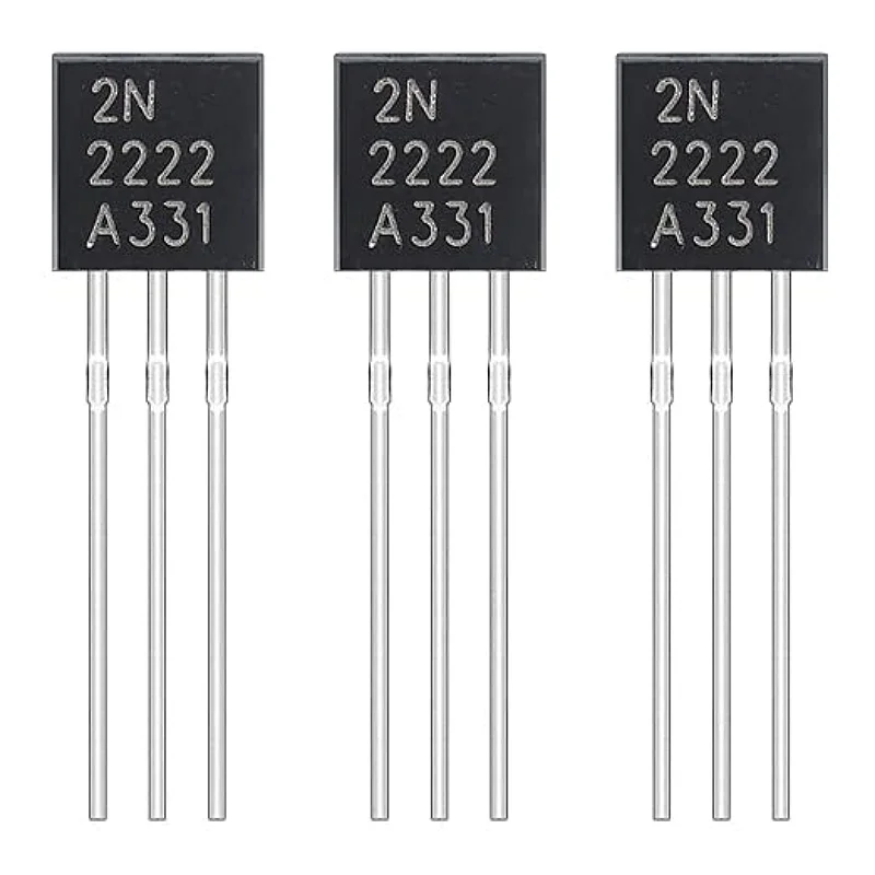 

2N2222 2N2222A Amplifier Transistors NPN Silicon Transistor TO-92 60V 800mA (Pack of 200pcs)