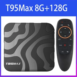 2024 Android Tv Box T95 Max Smart Android 14 Allwinner H618 Dual WiFi 2.4G&5G 6K HDR10 4G 8G Media Player 64G 128G Set Top Box
