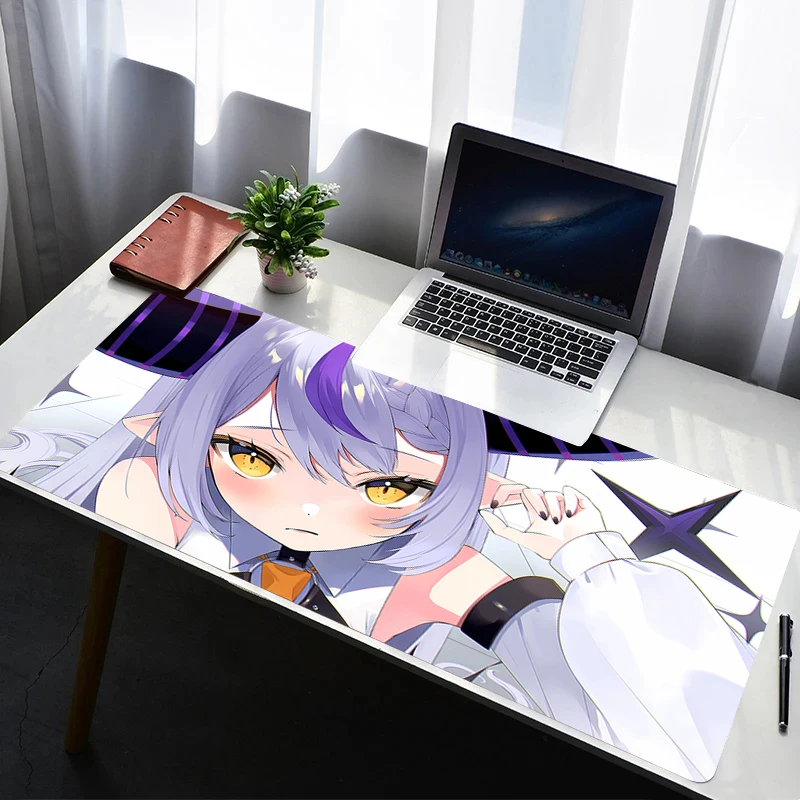 Mouse Pad Laptop Rubber Extended Desktop Mat Computer Gamer HD Mousepad PC Hololive La Darknesss Gaming Accessories Keyboard Pad