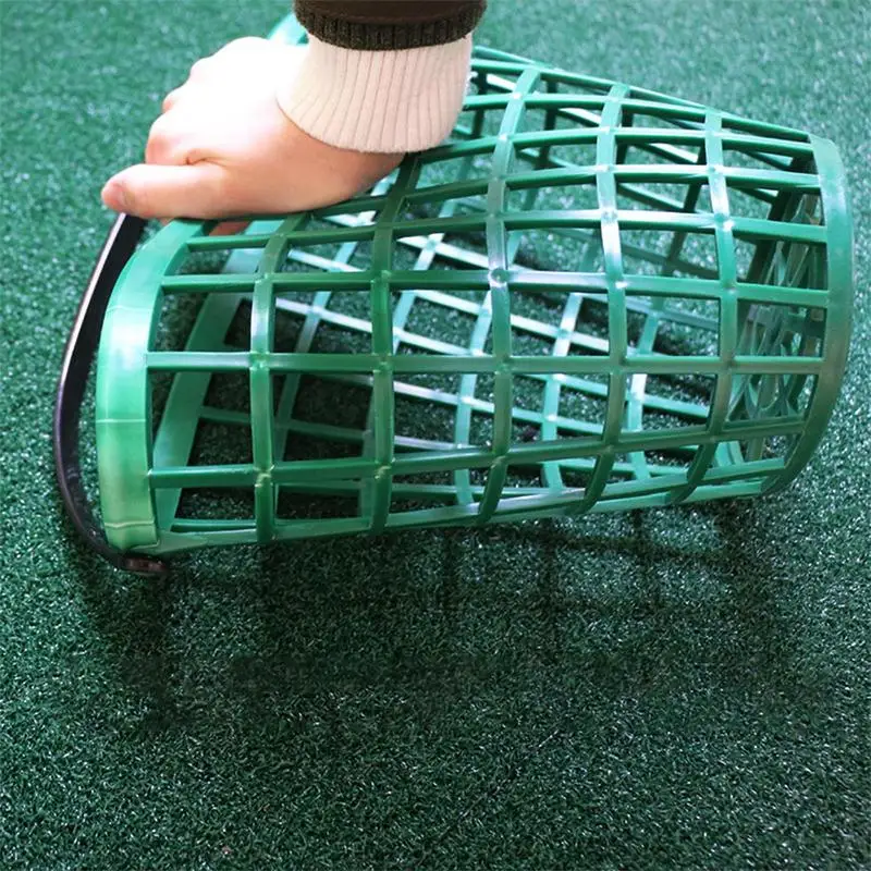 Keranjang Golf untuk Bola Kapasitas Besar Keranjang Bola Golf Dapat Ditumpuk Wadah Portabel dengan Pegangan Tempat Penyimpanan Hemat Ruang untuk