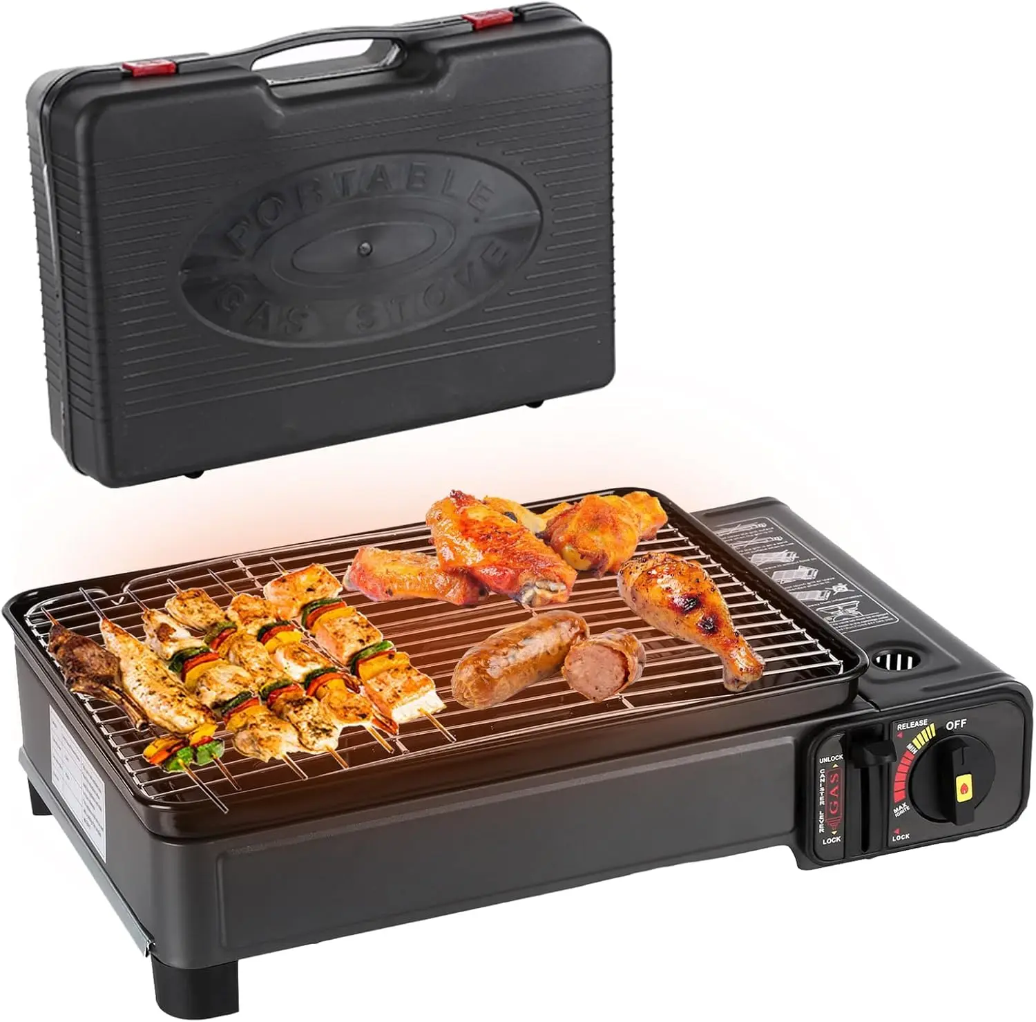 

Portable Gas Grill Butane Stove, Propane Grill Portable,Portable Tabletop bbq Grill,Korean bbq Grill for Outdoor Cooking Camping