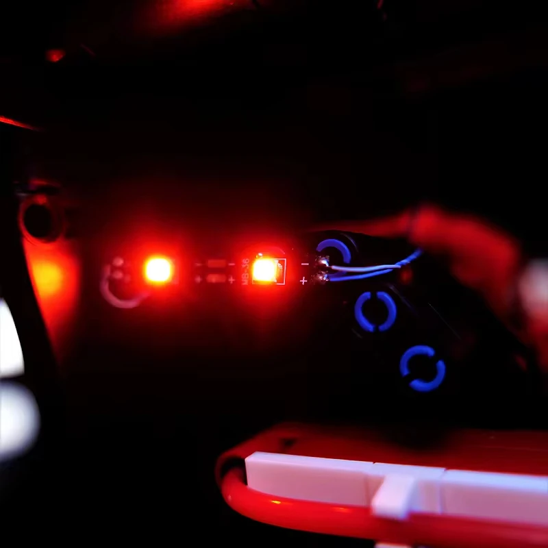 RC DIY LED ライトキット レゴ GULY 10615 テクニカル 963 スポーツカーハイパーカー用 (LED ライトのみ、ブロックモデルなし)