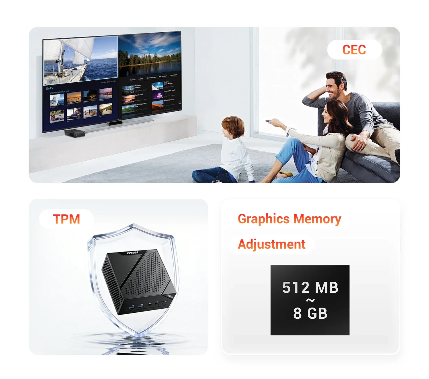 Firebat Am02 Amd Ryzen 5 6600H Mini-PC Ddr5 16Gb Ram 512Gb Ssd Wifi6 Bt5.2 Tragbarer Desktop Mini-PC Computer Netzwerk HDMI-Anschluss – Detail 11