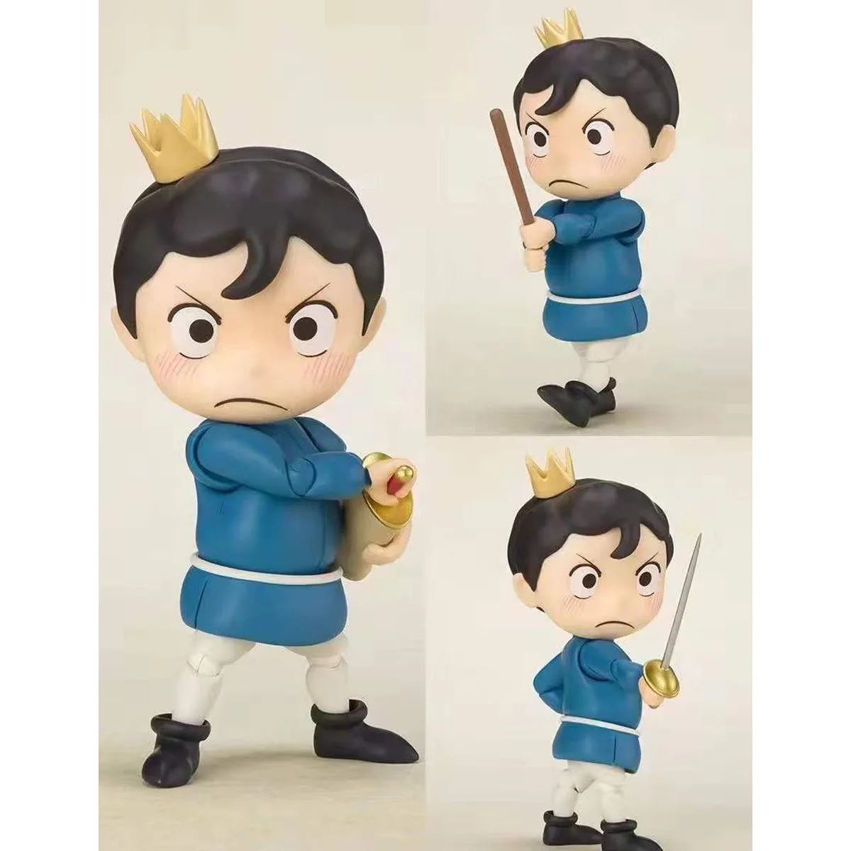 

10 см GSC Рейтинг королей Bojji FirstPrince Q Версия Сменные суставы Изменение лица Шарнирная глиняная фигурка Posable Underdog