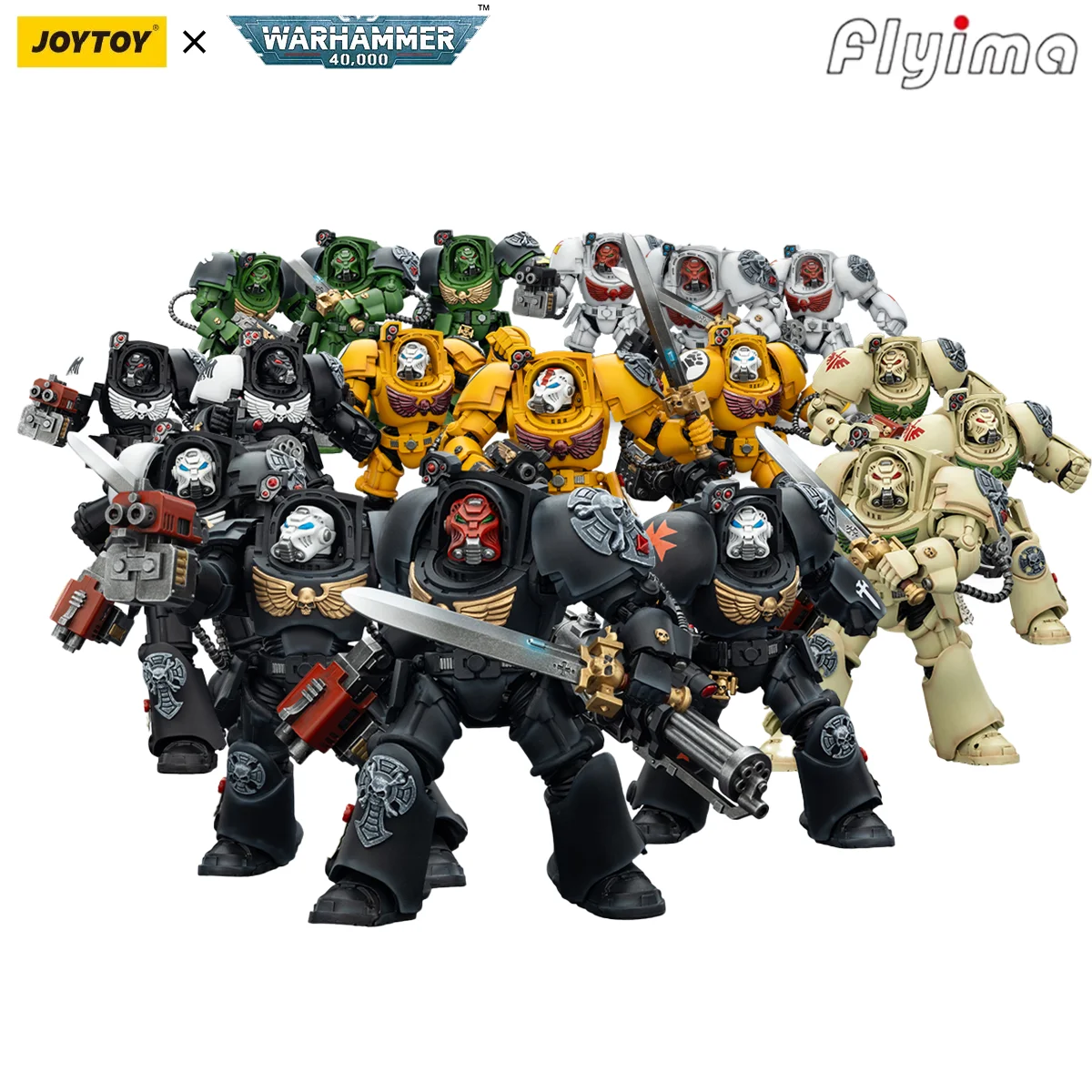 

[IN STOCK]JOYTOY Warhammer 40K 1/18 Action Figure Salamanders&Black Templars&Dark Angels&Imperial Fists Terminator 18PCS Model