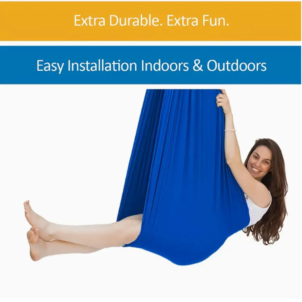 

Цельные эластичные качели, уличные качели, нейлоновый материал, уличный регулируемый тканевый гамак, подходящий для йоги, кемпинга, пикника 280*1