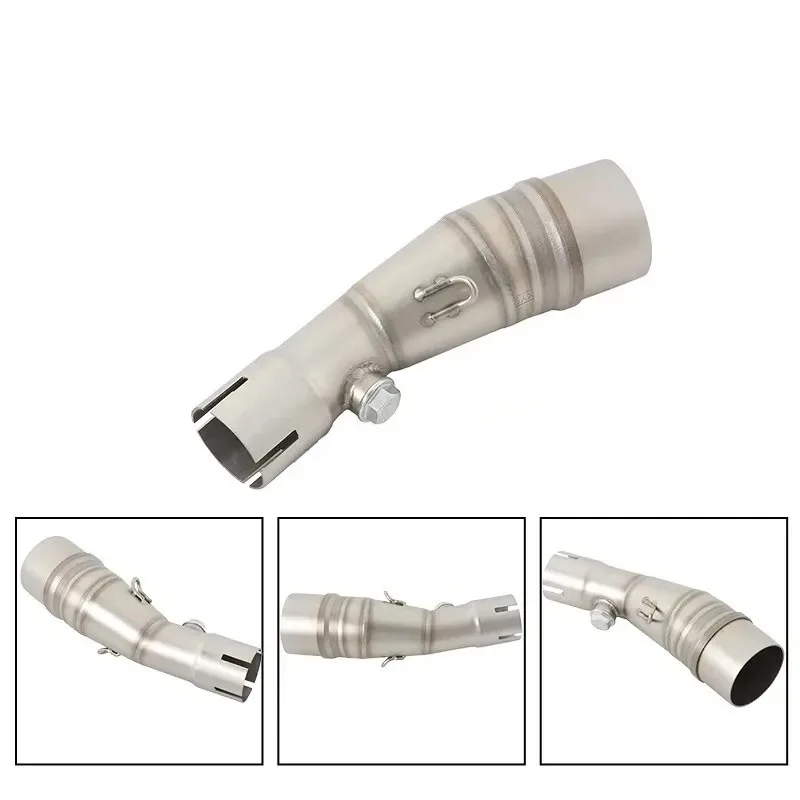 Motorcycle Exhaust Escape System Modify Moto Muffler Middle Link Pipe 51mm For Yamaha XMAX 250 300 XMAX250 XMAX300 2017 - 2023