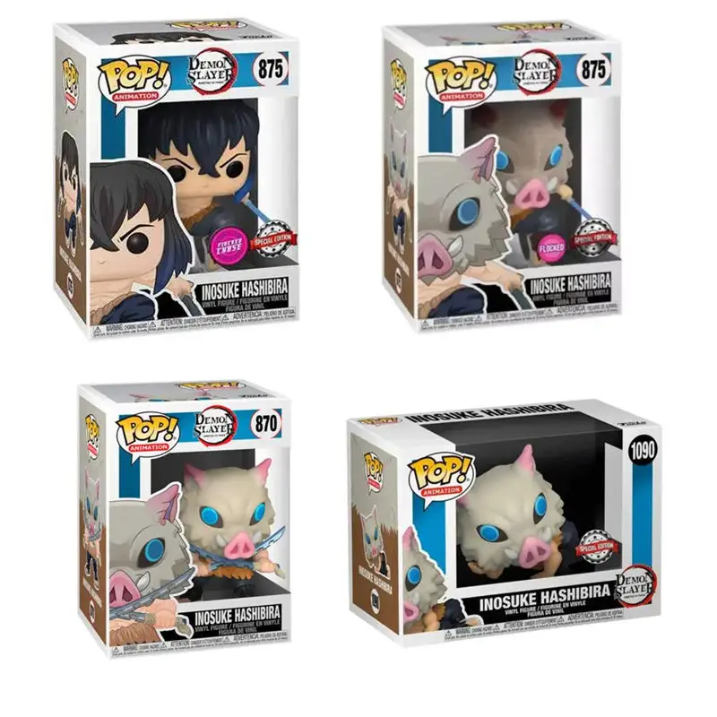 Funko Pop Demon Slayer Inosuke Hashibira 875 #   870 #   1057 #   1090 # Figuras de Vinilo Coleccionables, Muñecas, Regalos de Navidad, Juguetes Coleccionables