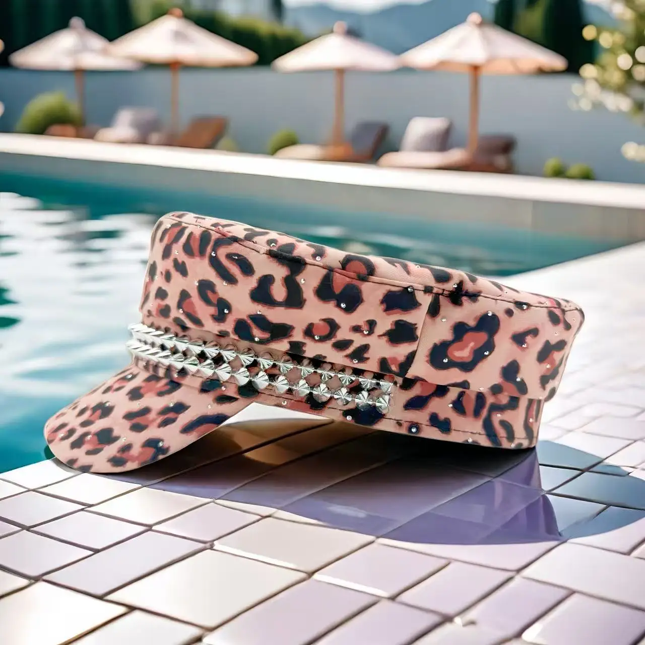 HongLuan zoet geruit patroon baret en krantenjongenspet vrouw, cosplay vrouwelijke accessoires