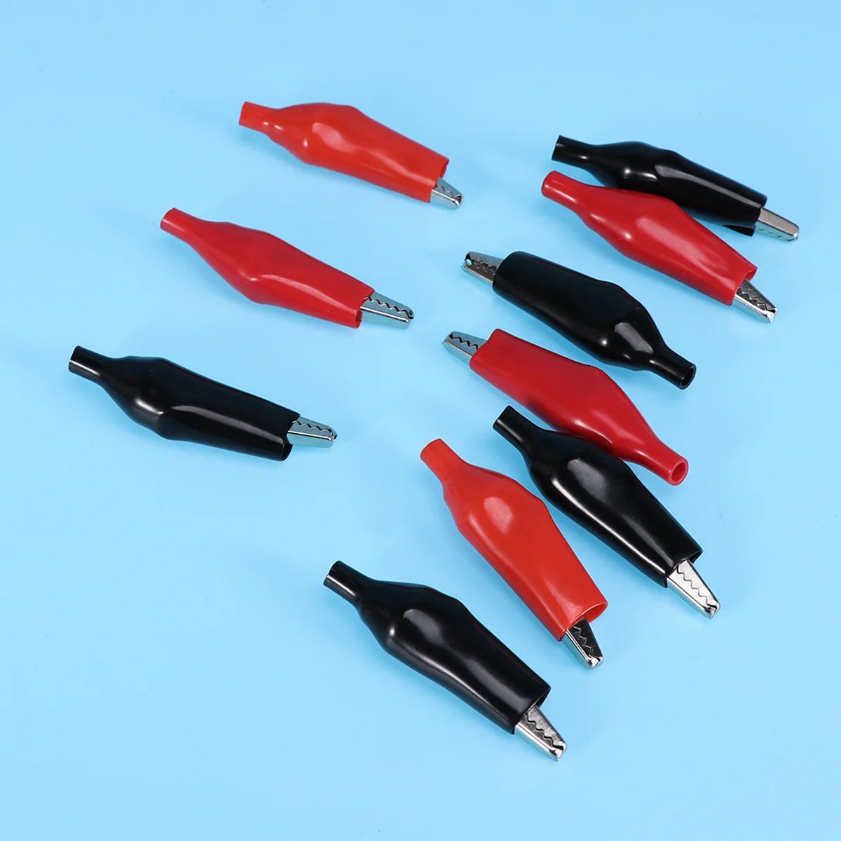 

20pcs Alligator Clip Metal Crocodile Electrical Clamp Power Supply Thickening Insulating Sleeve DIY Accessories