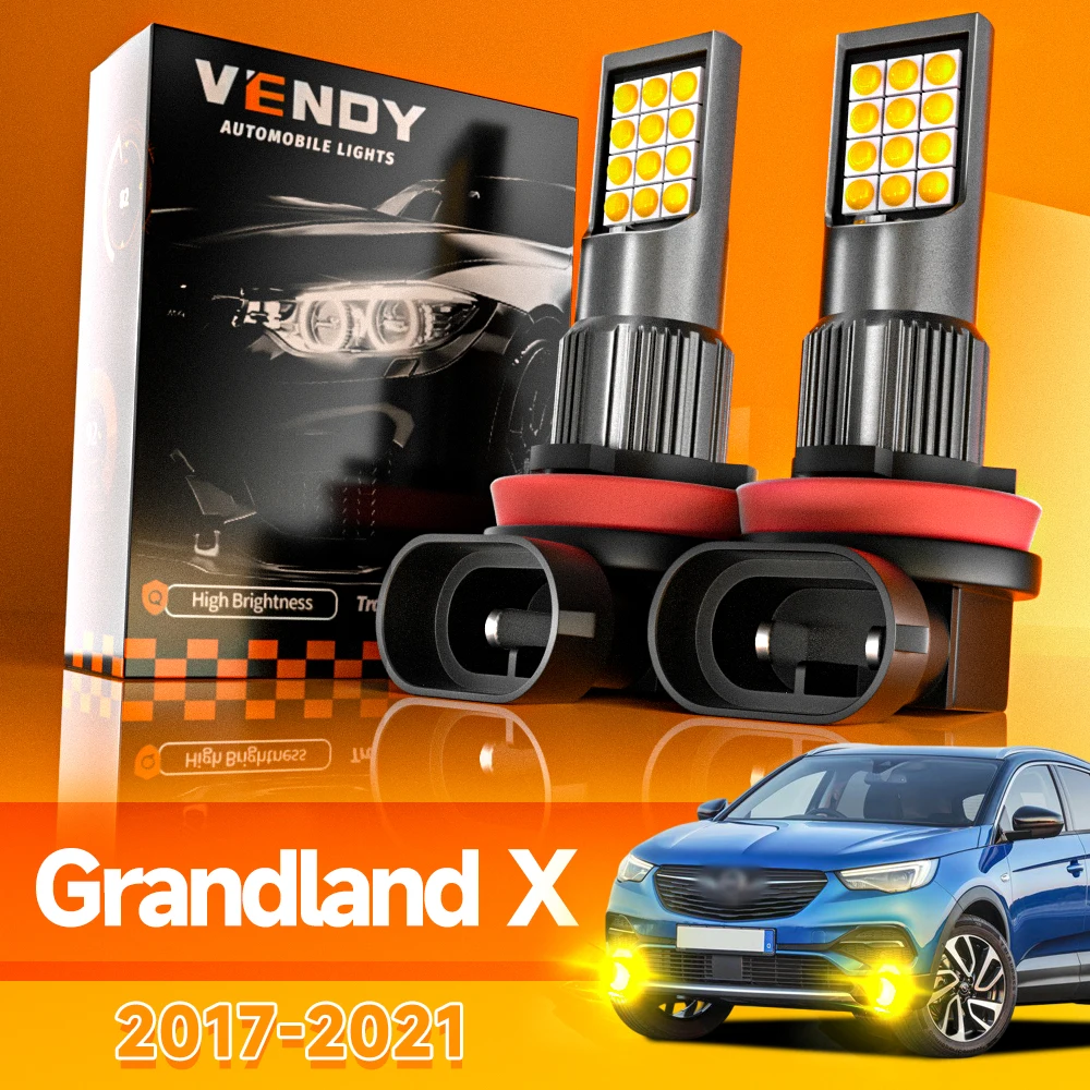 2 Stück für Opel Grandland X 2017–2021 LED-Nebelscheinwerfer 2018 2019 2020 Canbus-Zubehör