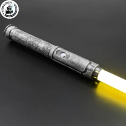 TXQSABER Neo Pixel Lightsaber Heavy Dueling RGB Laser Sword Jedi Metal Hilt FOC Smooth Swing 12 Colors Changing Cosplay Toys