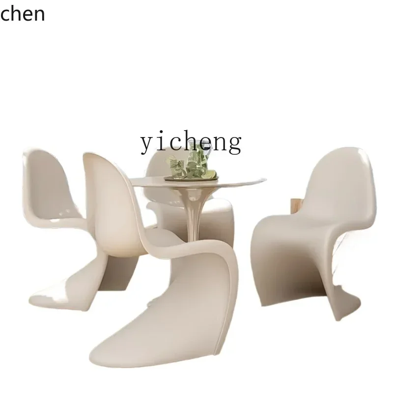 HXL Outdoor Dining Table and Chair Tulip Table Balcony Leisure Coffee Shop Milk Tea Shop Negotiation