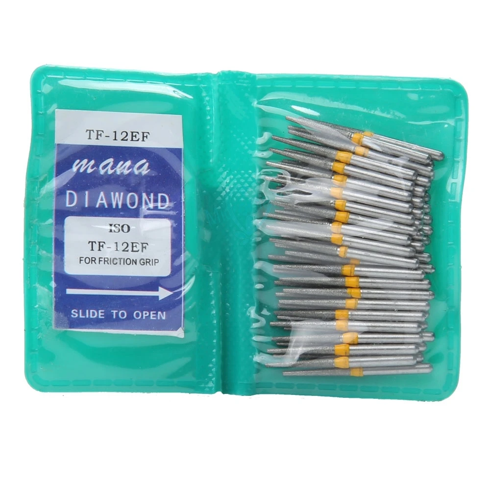 50 stücke/tasche 1,6mm TF serie Dental Diamant FG High Speed Burs für Zähne Polieren