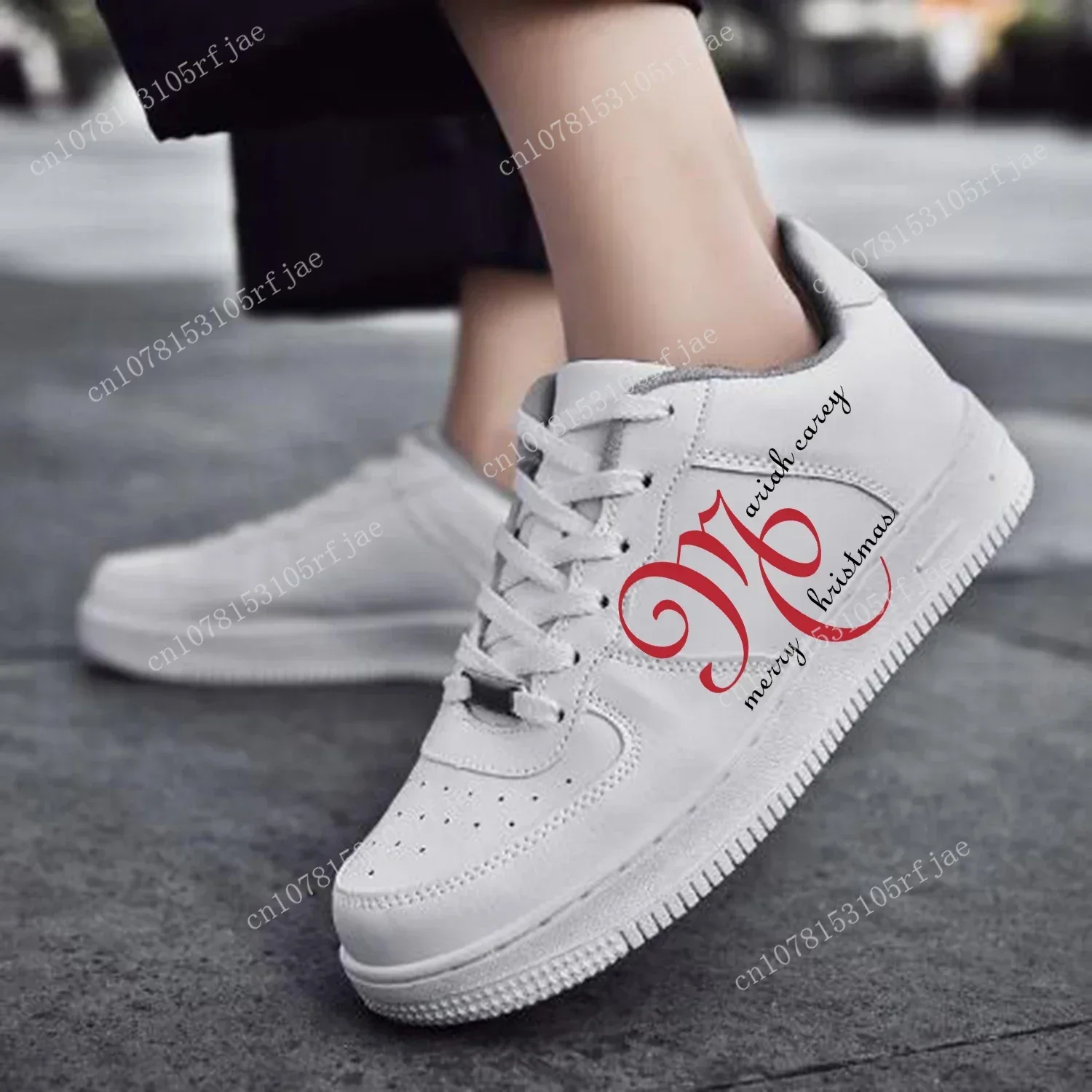 

Mariah Carey AF Basketball Mens Womens Sports Running High Quality Flats Force Sneakers Lace Up Mesh Customized Made Shoe DIY