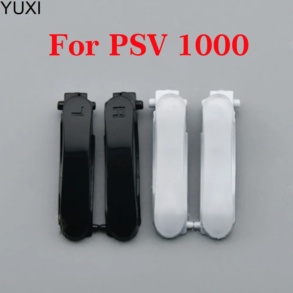 YUXI 1Pair For PSV 1000 White/Black Color L R Trigger Button Replacement for PSV1000 Game Console Shell Housing LR Button