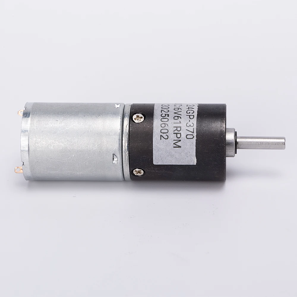 GA24Y-370 Miniature Planetary Gear Reducer Motor 6V~24V Speed Regulation Forward And Reverse Bass Squelch Metal Gear Small Motor
