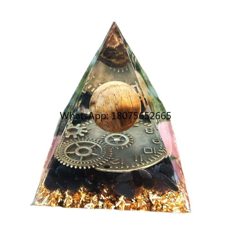 New crystal punk pyramid resin crafts home decor