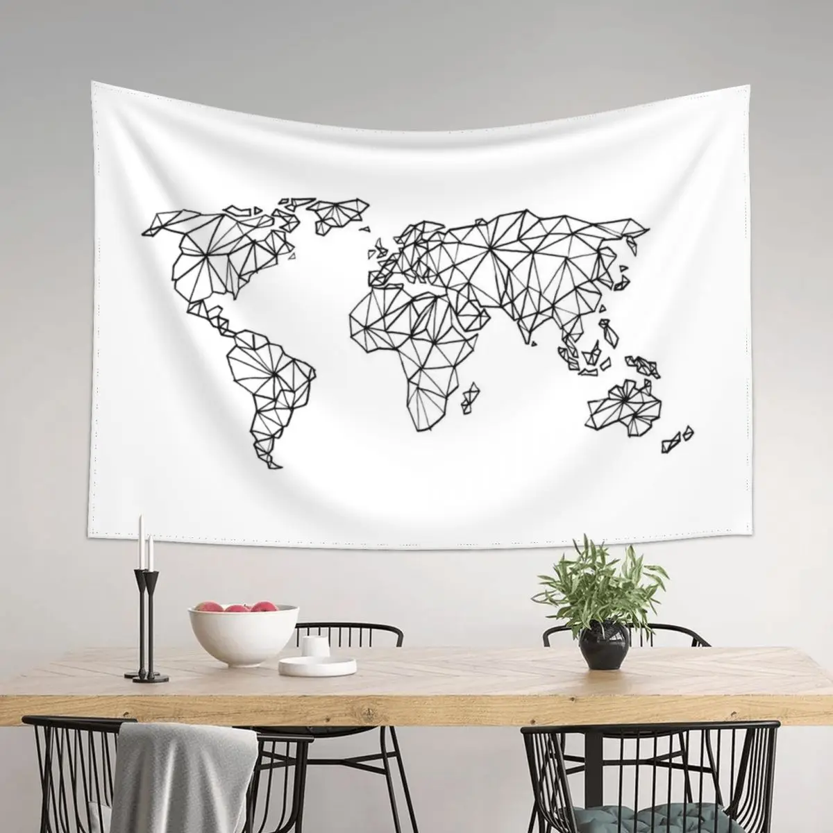 

Geometric Map Tapestry Carpet Wall Outdoor Decor Cute Room Things Tapestry
