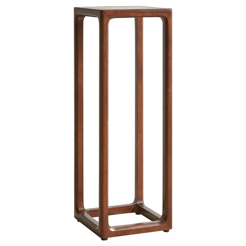 Massief houten rek, woonkamer binnen Chinees modern eenvoudig bloempottenrek, Amerikaanse hoge en lage bloementafel