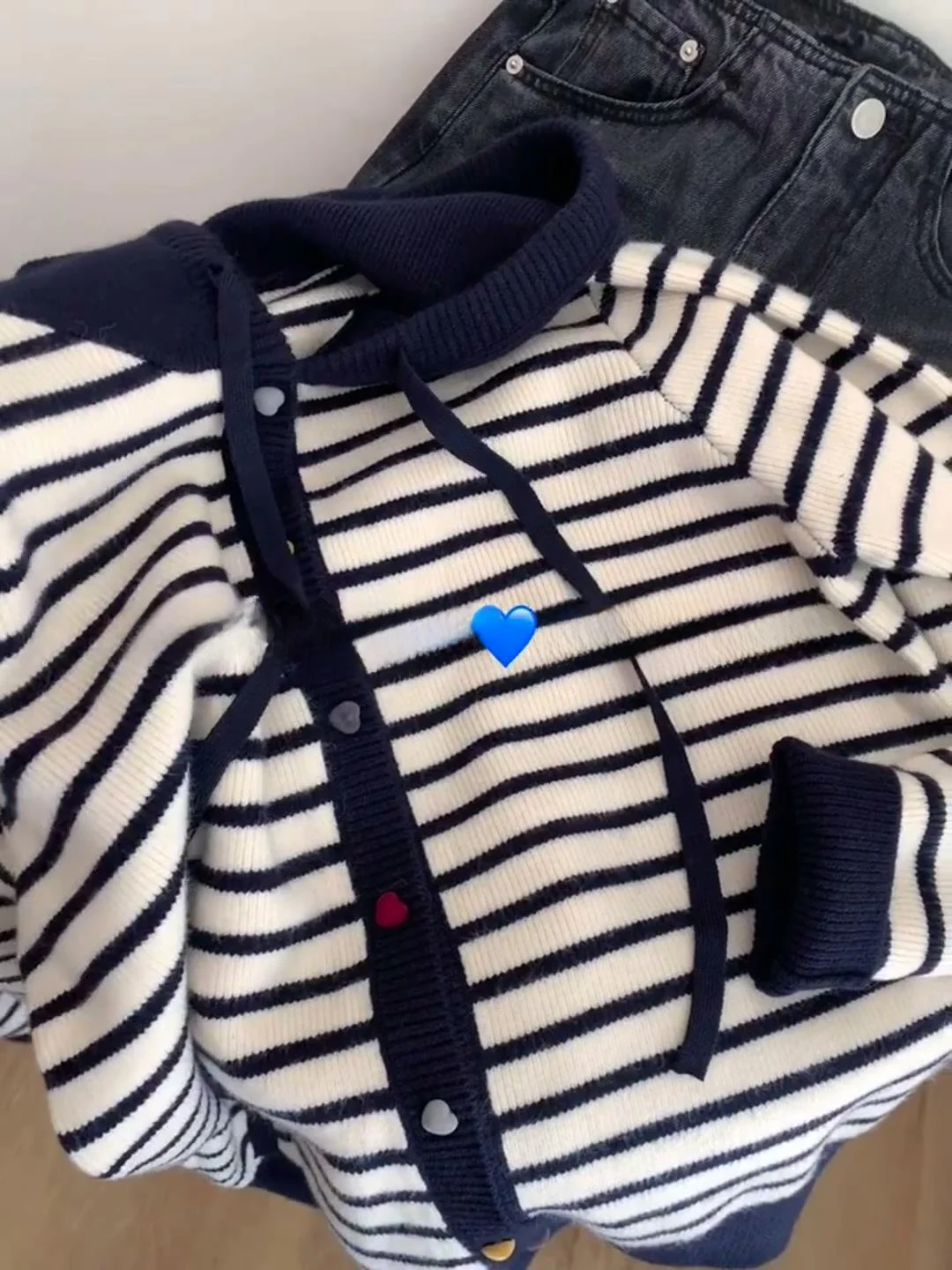 Suéter con Capucha a Rayas de Estilo Coreano para Principios de Otoño, Prenda de Punto para Mujer, Ideal para Combinar en Oto...