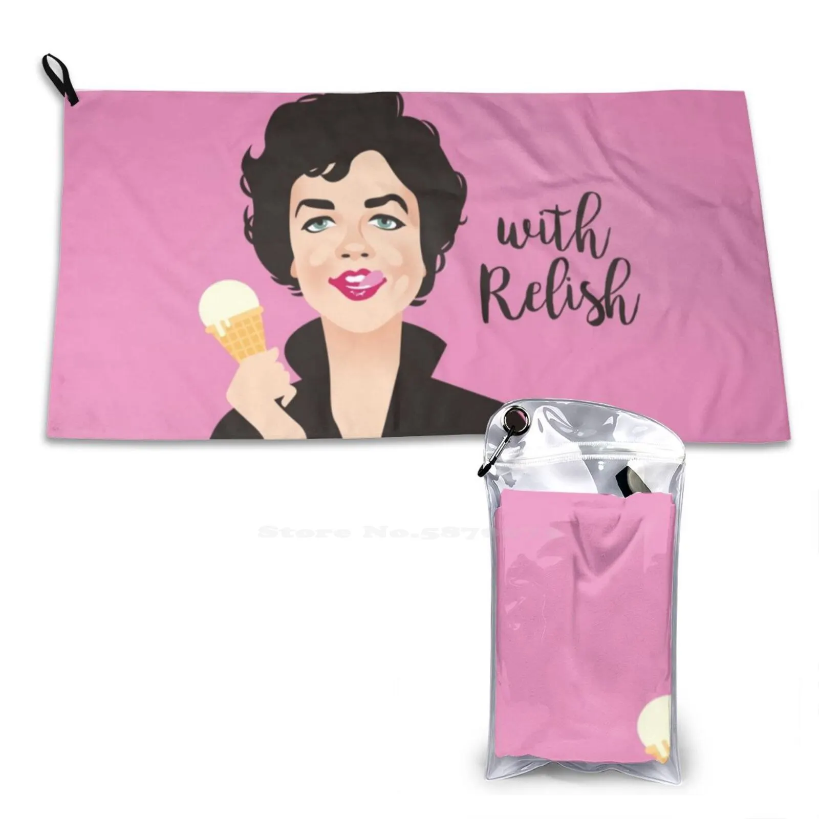 With Relish Sport Towels Outdoor Hiking Cycling Swimming Rizzo Relish Grease Stockard Channing Musical Alejandro Mogollo