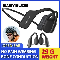 EASYBUDS cuffie a conduzione ossea Sport Running cuffie Bluetooth impermeabili auricolari Wireless Open Ear con microfono per il ciclismo