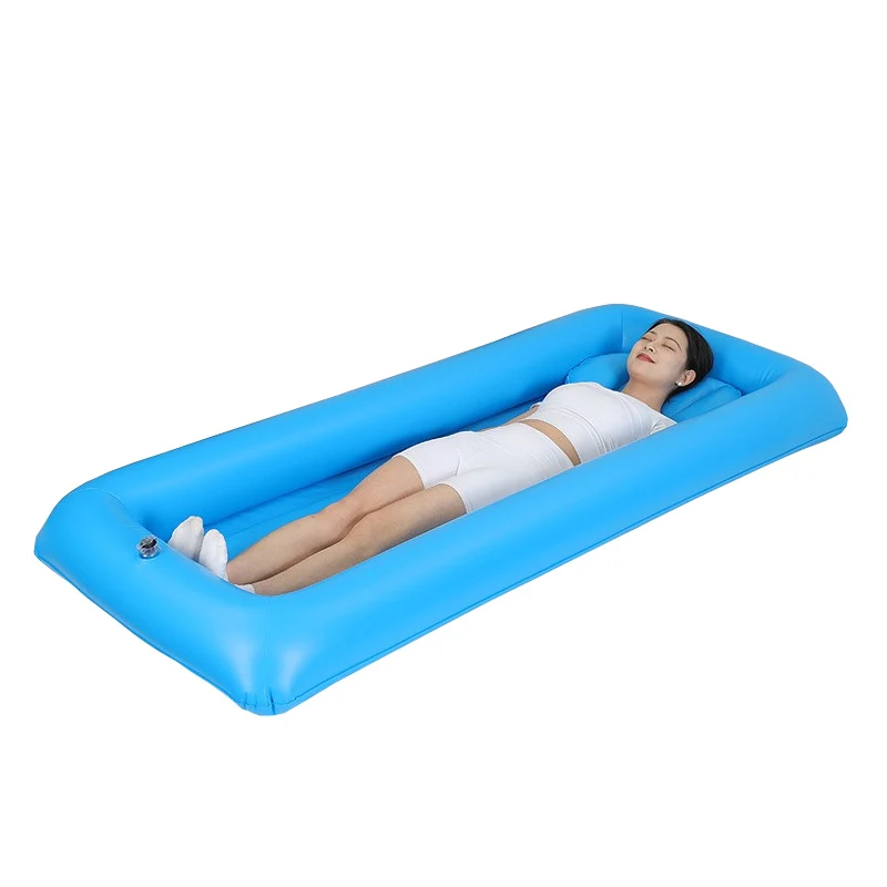 Colchón Médico Inflable Portátil para Pacientes Mayores KLJ KLJ-E20 Azul, Precio de Fábrica, para Cama de Hospital, Baño y Ducha