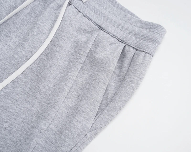 Baggy-Jogginghose mit Retro-Vertikalstreifen-Schnitt und Kordelzug für Herren, 2023, lässige Y2k-Schlagjogginghose, Schwarz, Grau, Unisex-Hose, weites Bein – Detail 7