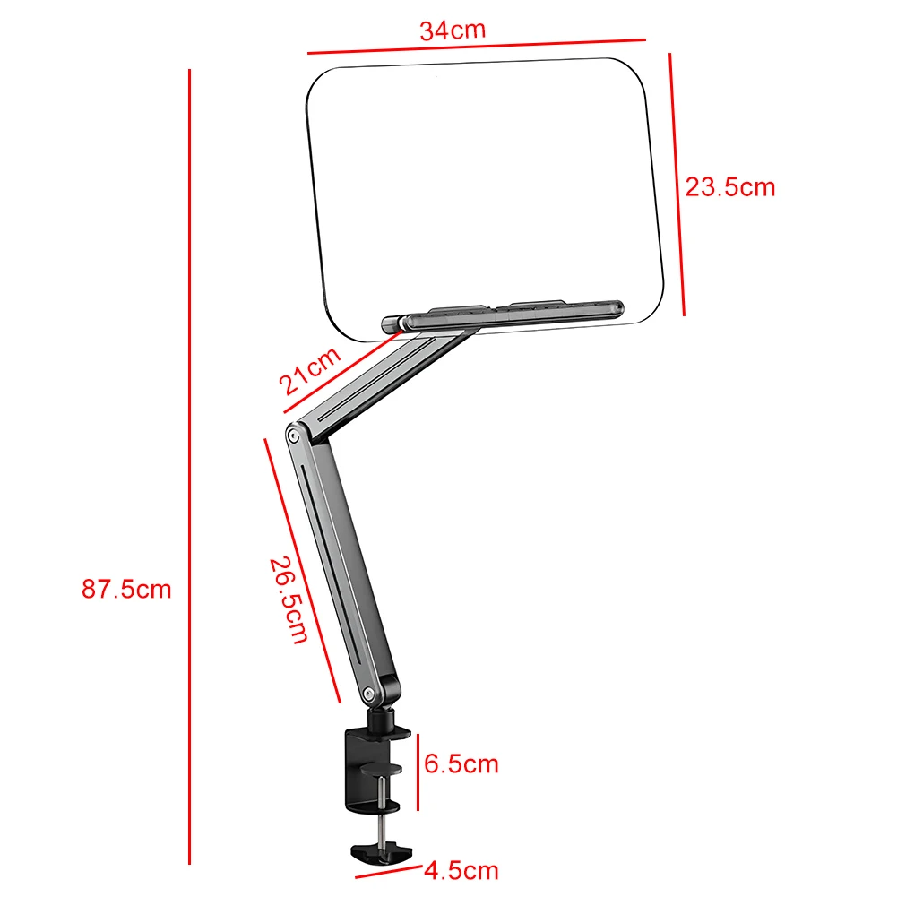 Акриловая подставка для книг, эргономичная складная подставка для книг 360° °   Вращающаяся складная настольная подставка для музыкального планшета с рецептами