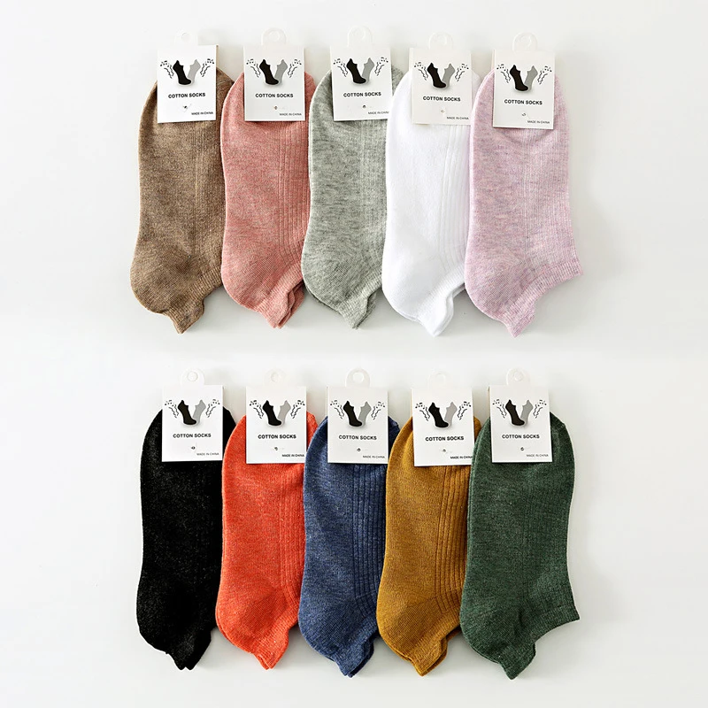 

Women Large Size Socks Hosiery Women Socks Vintage Cotton Socks Fashion Sports Boat Socks Low Tube Running Socks Comfortable