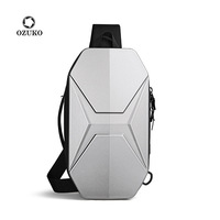 OZUKO 2024 Anti Theft Men Chest Bag Brand Fashion Cross Body Shoulder Bag Transverse Party Sling Bag Tactical Chest Bag for Men