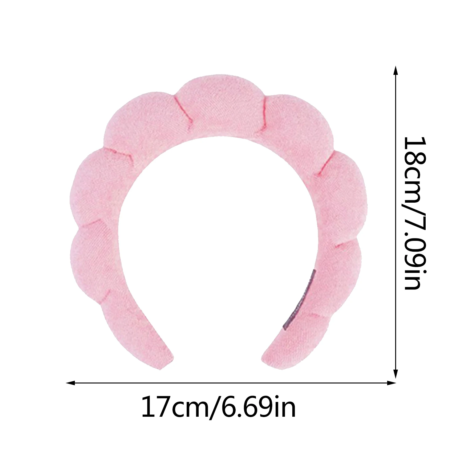 6pcs/set Spa Headband For Washing Face Wristband Set Sponge Makeup Headband Wrist Towels Hairband For Women Hair Accessories