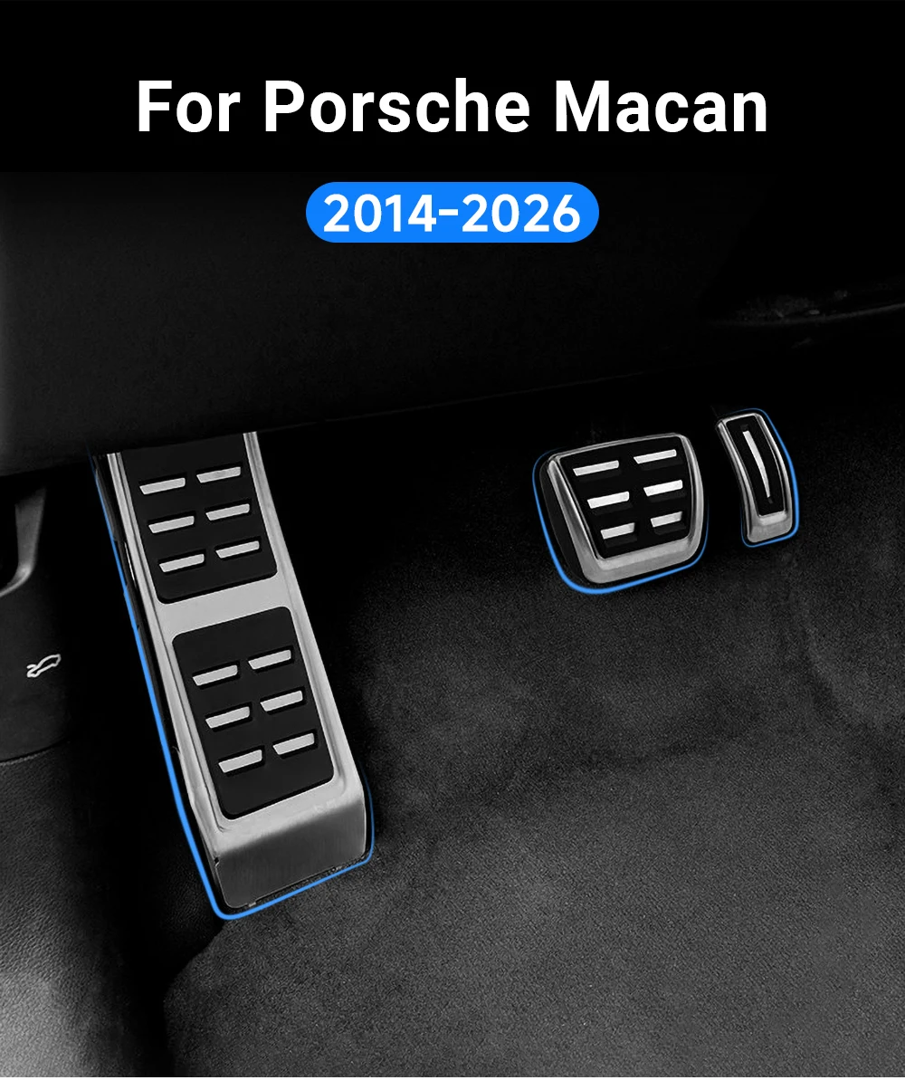 Für Porsche Macan / Macan S 2014-2018 2019 2020 2021 2022 2023 2024 2025 2026 Auto Gaspedal Bremspedal Abdeckung Zubehör – Detail 1