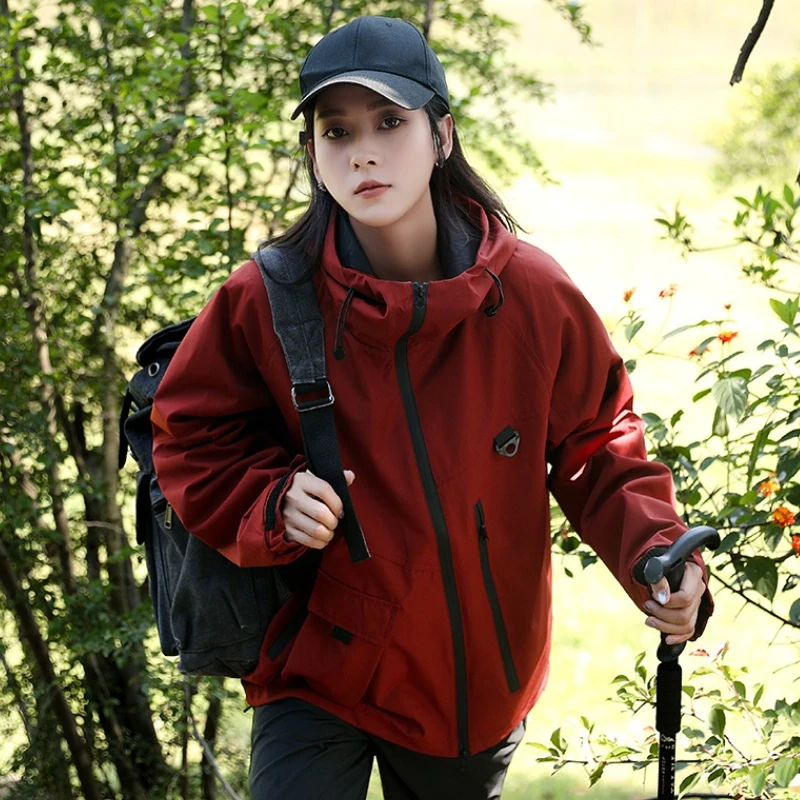 

New High Quality Outdoor Mountaineering Sports Coat Women Windproof Waterproof Jacket Women's Comfortable Sprint Hiking Shirt