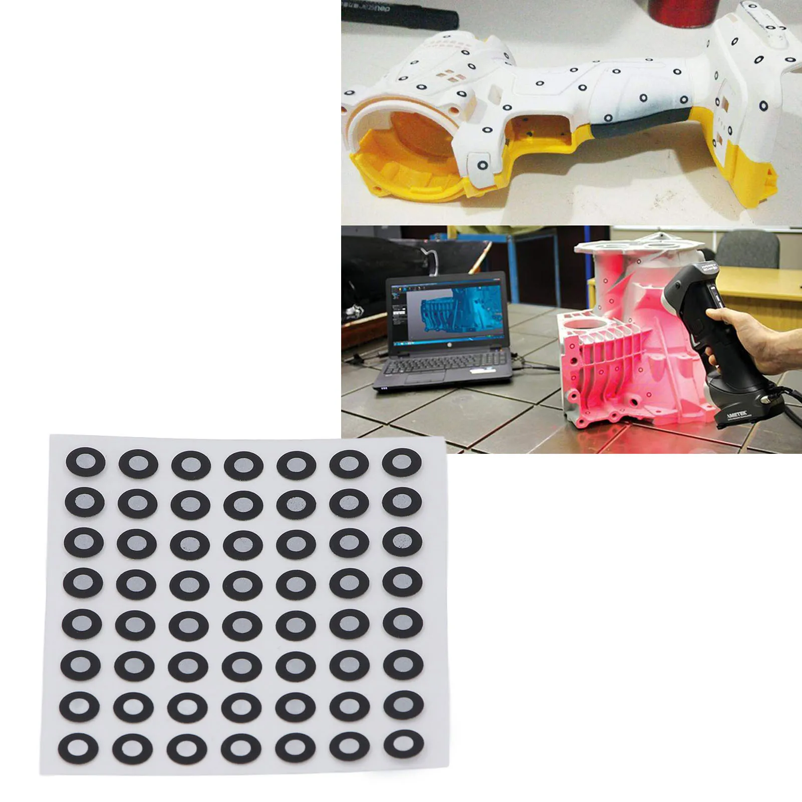 

3D Scanning Markers 3D Scanning Markers 6mm OD 3mm ID Reflective Diffuse Reflection Accurate Optical Tracking Dot for Scanner