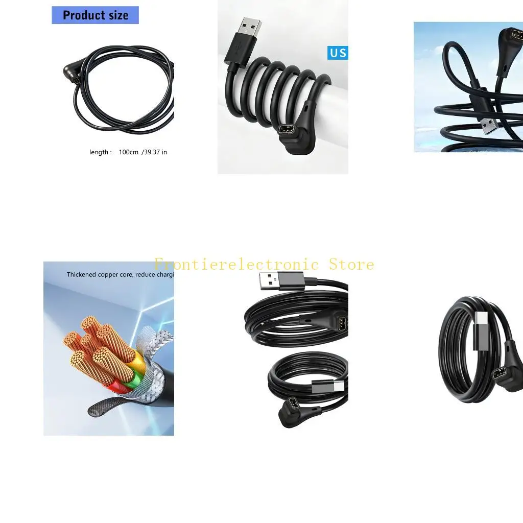 

G8DB Universal Smartwatch Charging Wire Reinforced PVC Cores Auto Current Adjustment Technology