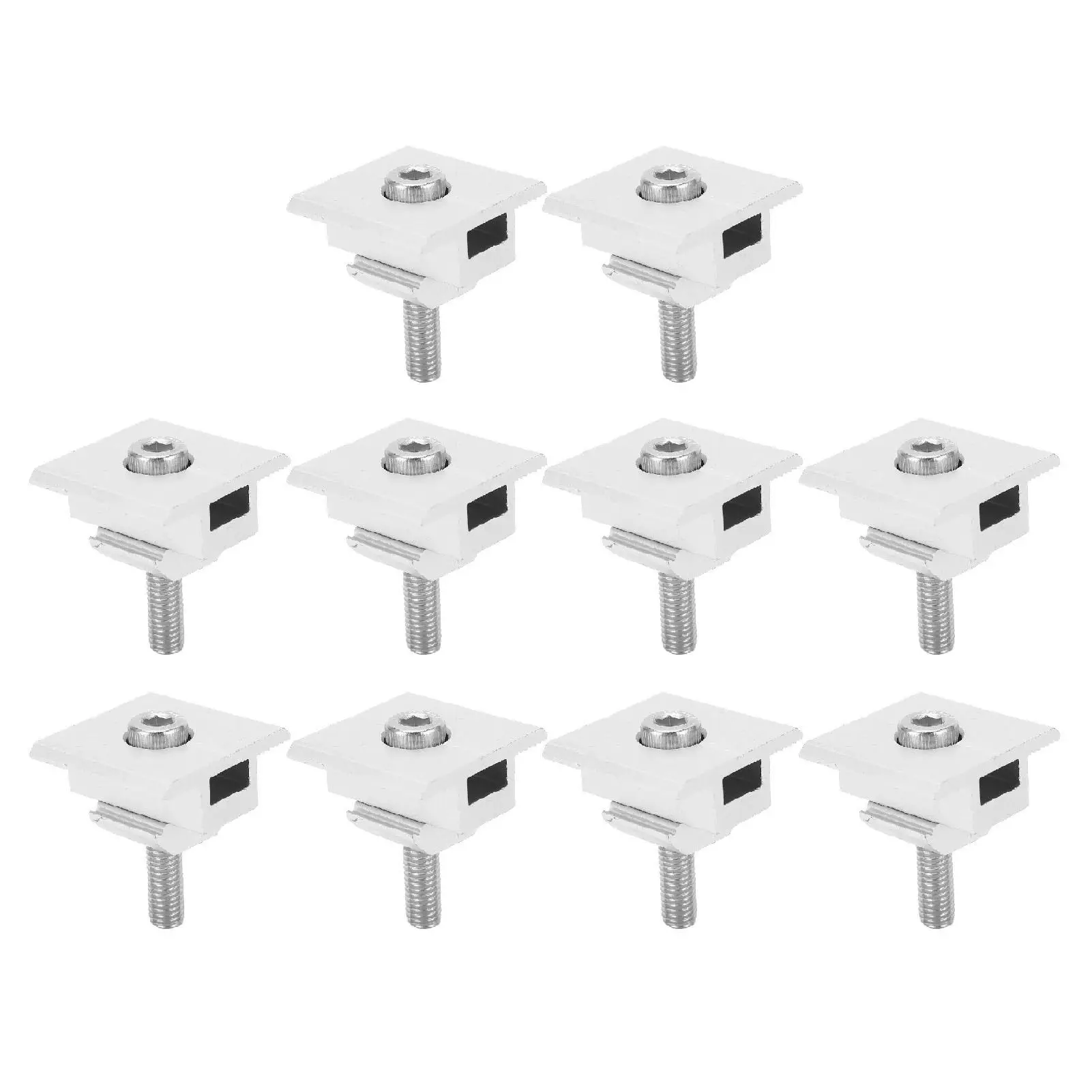

Aluminum Solar Panel Mid Clamps Corrosion Resistant Earthquake Proof for roof PV System Installation Tools