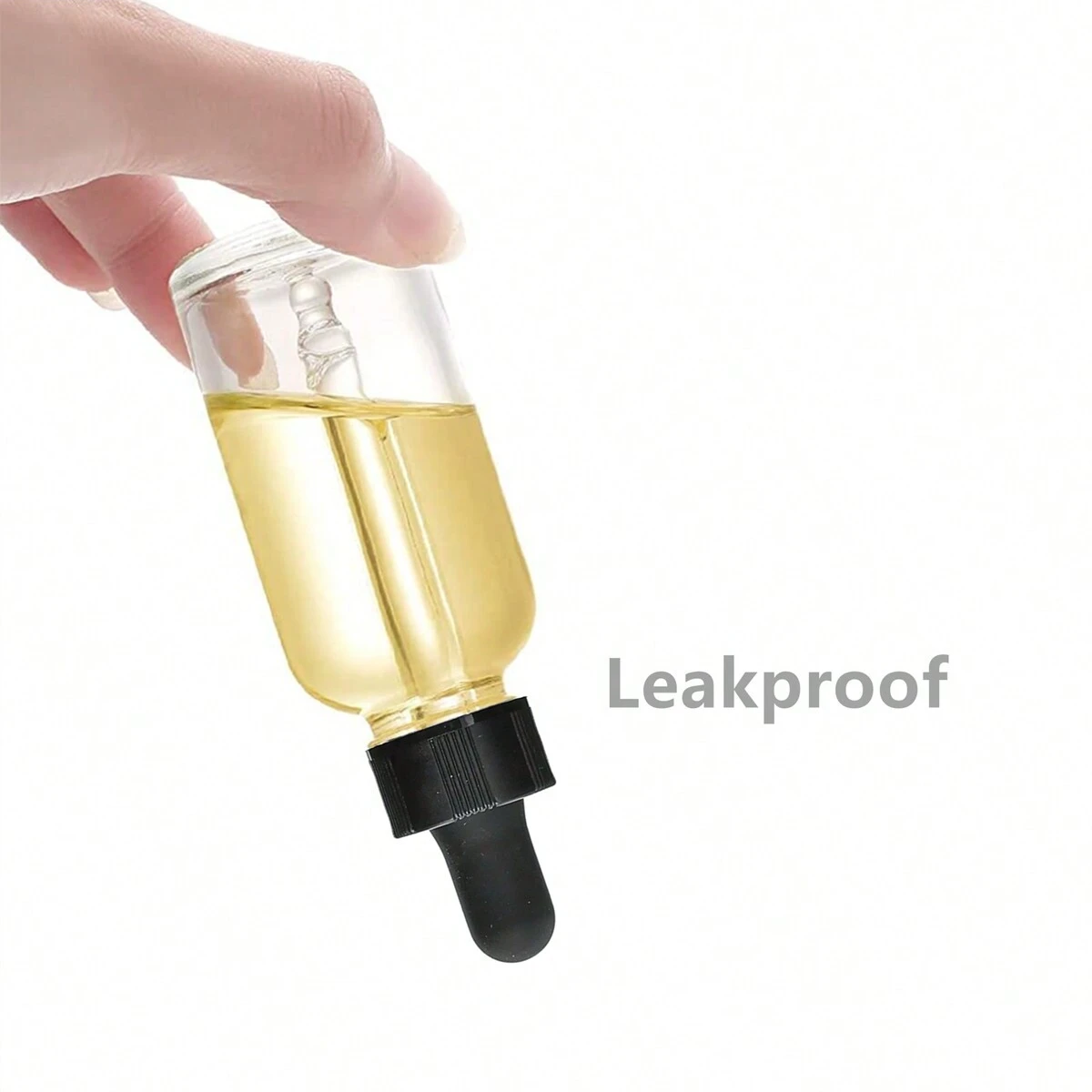 6pcs 2 Oz 60ml Clear Glass Dropper Bottle with Glass Eye Pipette Empty Refillable Essential Oils Aromatherapy Reagent Liquid