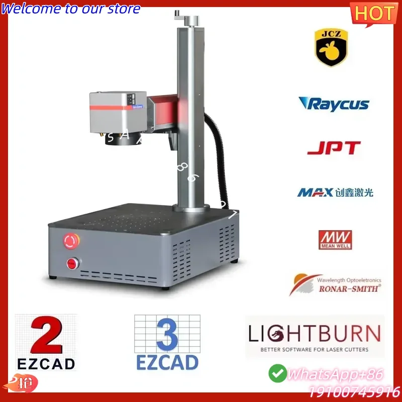 2026Hot JPT M7 Fiber Lazer 20W 30W 50W 2.5D 3D Mopa Fiber Marking Engraving Machine Metal Cup Free Sample Test