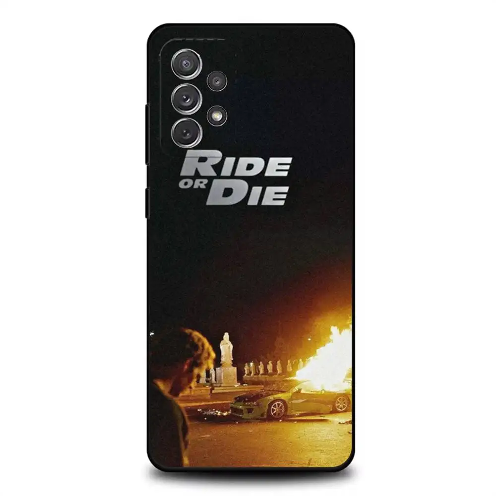 حافظة هاتف F-Fast F-Furious-s لهاتف سامسونج S 25,24,23,22,30,21,10,9,Ultra,Plus,Lite,FE,4,5G حافظة ناعمة سوداء