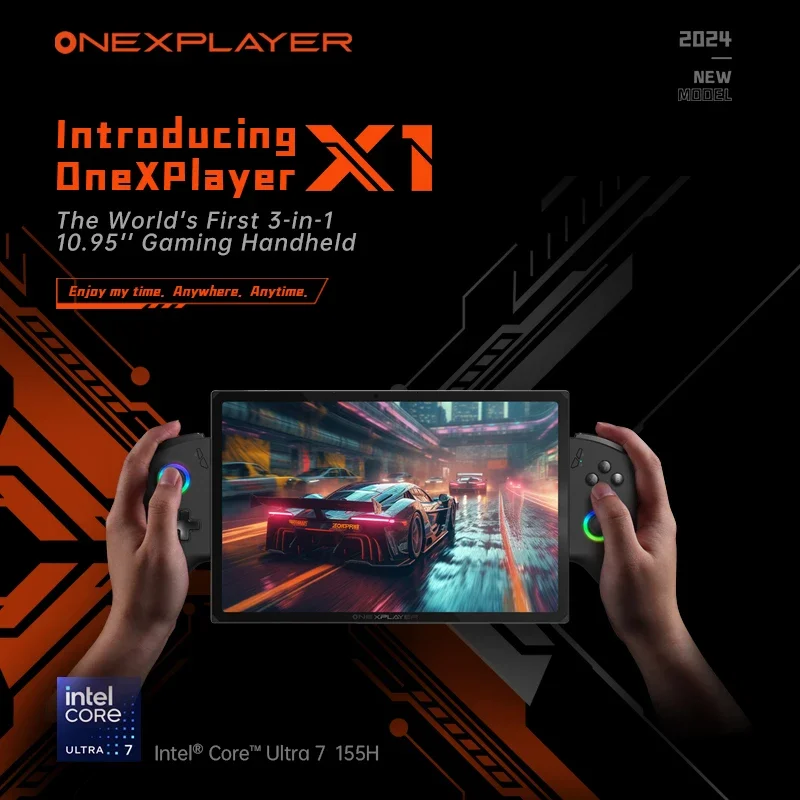 وحدة تحكم كمبيوتر محمول للألعاب OneXPlayer X1 مقاس 10.95 بوصة مع AMD R7 8840u مشغل ألعاب محمول D-PAD قابل للاستبدال متوافق مع Qcuk #1