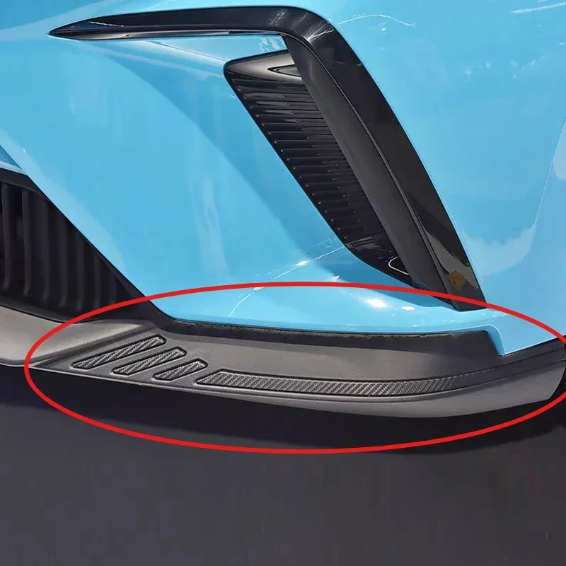 Front Bumper Strip Lip For MG 4 MG4 EV MuLan 2022-2023 Spoiler Diffuser Splitter Scratch Protector Winglets Side Skirt