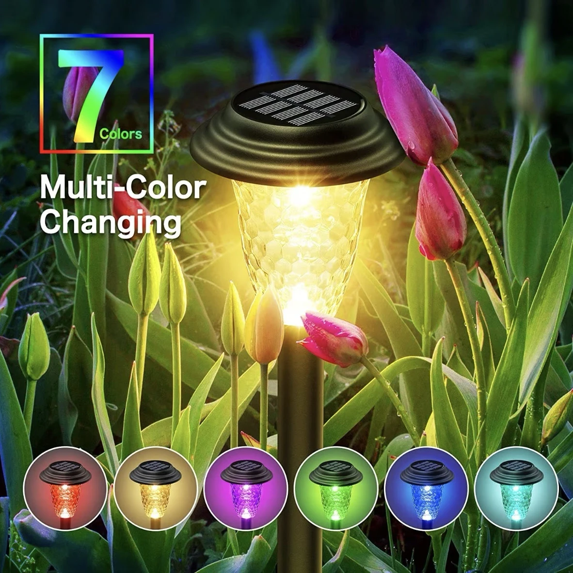 أضواء ممرات شمسية ساطعة متغيرة - مراجعة Outdoor Lighting Pathway وسعره
