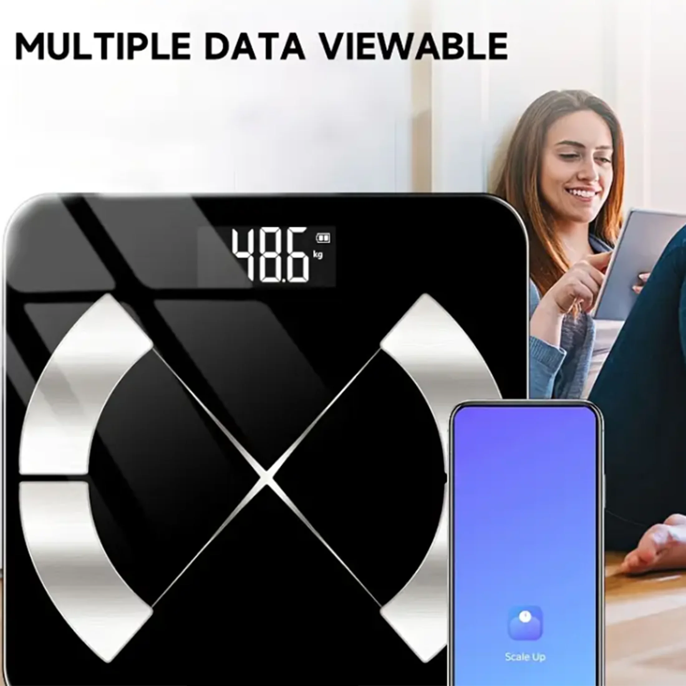 

Home Bathroom Digital Bathroom Scale - High Accuracy Weighing, Large LCD Display, Weighing Body